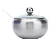 Sucrier et salière avec couvercle transparent et cuillère