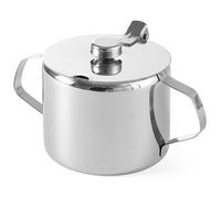 Sucrier - HENDI - 452103 - Acier inoxydable - Couvercle bouton-poussoir - 300 ml