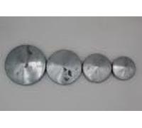 Sud Bois Chapeau Poteau Rond Pyramide zingué à chaud Diamètre 120 mm