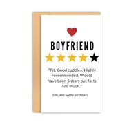 Sudaporn Cartes d'anniversaire Humoroca pour petit ami, décorations d'anniversaire pour petit ami, petite amie, fiancée, cadeau d'anniversaire amusant pour fiancé, Hcaband