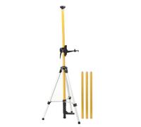 SUDEG Perche télescopique 3,6m,Niveau Laser Perche Télescopique | Pôle de Montage Pour Laser Rotatif et Niveau Laser avec trépied avec Filetage Mâle 1/4-20 et Adaptateur Fileté 5/8-11