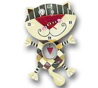 Sudtrading Horloge murale chat - Beige