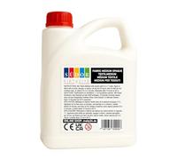 SÜDOR Médium textile - 3 litres - Fabriqué à partir de peintures acryliques pour textiles - Améliore l'adhérence de la peinture acrylique aux tissus - Lavable en machine - Résiste au lavage - Médium