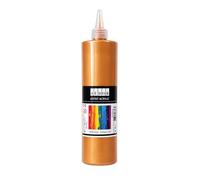 SÜDOR Peinture acrylique 500 ml - Convient pour l'acrylique - Peinture artistique hautement pigmentée pour peindre sur bois, toile, pierre, papier, tissu et métal - Végétalien (doré vieilli))