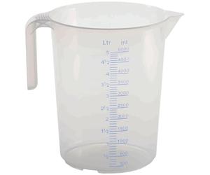 Südpfalzwerkstatt : Récipient gradué, 2 échelles, 5 litres, transparent, empilable