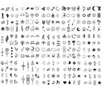 Sugeru 15 Feuilles Super Durable Tatouage Temporaire (192 Motif), 2 Semaines - l'original | Résistant à l'eau + Vegan + Nouvelle Tech | Faux Tatouage, Tatouage Ephemere Femme, Tatoo Temporaire