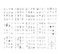 Sugeru 15 Feuilles Super Durable Tatouage Temporaire, 2 Semaines - l'original | Résistant à l'eau + Vegan + Nouvelle Tech | Faux Tatouage, Tatouage Ephemere Femme, Tatoo Temporaire
