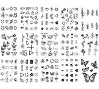 Sugeru 15 Feuilles Super Durable Tatouage Temporaire (214 Motif), 2 Semaines - l'original | Résistant à l'eau + Vegan + Nouvelle Tech | Faux Tatouage, Tatouage Ephemere Femme, Tatoo Temporaire