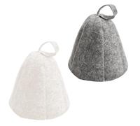 Sugeru® Lot de 2 chapeaux de sauna en feutre - Idéal pour homme et femme - Bonnets de sauna de bonne qualité - Paire d'accessoires de sauna, bonnet de sauna, bonnet de sauna en feutre, pour les