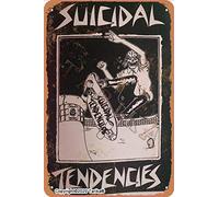 Suicidal Tendencies Poster décoratif rétro pour la maison, la cuisine, la salle de bain, la ferme, le jardin, le garage avec citations inspirantes - 20,3 x 30,5 cm