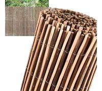 Suinga CLÔTURE EN OSIER NATUREL BICOLORE 1,5x3m, occultation de 85%, recommandée pour l'ombrage ou la délimitation de votre jardin.