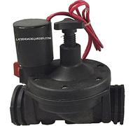 Suinga Électrovanne d'arrosage 3/4" 24 V Suinga avec régulateur de débit | Fonctionne avec programmateurs d'arrosage électriques, noir