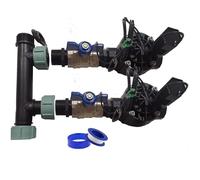 Suinga Rain Bird HV Système d'irrigation de jardin 2 zones avec électrovannes Rain Bird HV 1" 24 V pour programmeur électrique