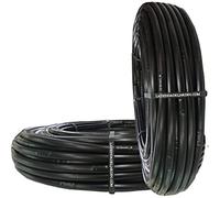 Suinga Tuyau d'arrosage goutte à goutte 16 mm 200m, Espacement de 50 cm entre les goutteurs, noir