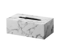 SUIOPPYUW Distributeur de mouchoirs en papier haut de gamme avec motif marbre élégant, idéal pour la chambre et le bureau. Pratique pour remplacer insérer de nouveaux