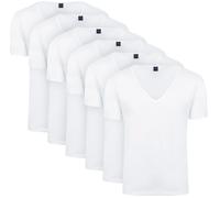 Suitable Vitaru T-Shirt Col V Profond Lot de 6 Blanc taille M