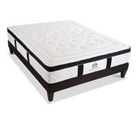 SUITE ETOILEE - Ensemble SUITE DIVINE 160x200 cm - Matelas Mémoire de forme + Sommier Bois