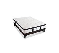 SUITE ETOILEE - Ensemble SUITE DIVINE 180x200 cm - Matelas Mémoire de forme + Sommier Bois