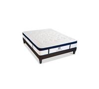 SUITE ETOILEE - Ensemble SUITE PRINCIERE 140x190 cm - Matelas Micro-ressorts + Sommier Bois