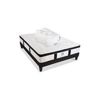 SUITE ETOILEE - Pack Prêt à dormir SUITE DIVINE 140x190 cm - Matelas Mémoire de forme + Sommier + Accessoires