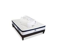 SUITE ETOILEE - Pack Prêt à dormir SUITE PRESIDENTIELLE 180x200 cm - Matelas Mémoire de forme + Sommier + Accessoires
