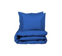 SUITE702 Linge de lit en percale 70x90cm/140x200cm Cobalt bleu