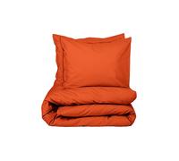 SUITE702 Linge de lit en percale 70x90cm/140x200cm Poppy Orange orange