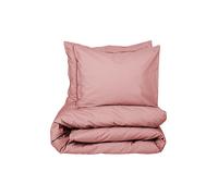 SUITE702 Linge de lit en percale 70x90cm/140x200cm Rose poudré rose