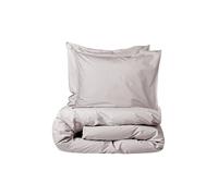 SUITE702 Percale Linge de lit 70x90cm/140x200cm Marron-Écru marron