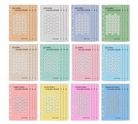 Suivi d'épargne de défis - 48 pièces - Planificateur A6 - Feuilles de gestion des espèces - Organiseur budgétaire - Feuilles pratiques pour classeur à 6 anneaux