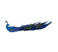 Sujet de Noël à Paillettes Paon 35cm Bleu