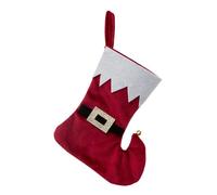 Sujet de Noël Botte de Père Noël 16cm Rouge