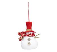 Sujet de Noël Bonhomme de Neige 11cm Blanc