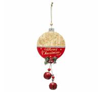 Sujet de Noël Boule Étoile - Rouge et Beige