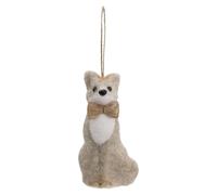 Sujet de Noël Déco Renard 12cm Marron