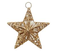 Sujet de Noël Étoile Lignes 15cm Cuivre