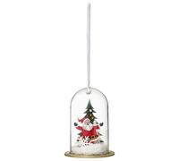 Sujet de Noël Père Noël Cloche 10cm Blanc