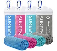 Sukeen Ensemble de Serviettes rafraîchissantes pour Cou, Serviette rafraîchissante, Serviette de Sport, Serviettes de Glace pour la randonnée, la Course, Le Tennis, Les Voyages