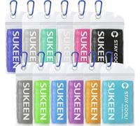 Sukeen Lot de 12 Serviettes rafraîchissantes (101,6 x 30,5 cm), Serviettes à Glace, Douces et Respirantes, en Microfibre pour Yoga, Sport, Course, Gym, entraînement, Camping, Fitness, entraînement