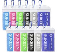 Sukeen Lot de 12 Serviettes rafraîchissantes, Serviettes rafraîchissantes, Serviettes rafraîchissantes pour Le Cou, Serviette de Sport pour Homme et Femme