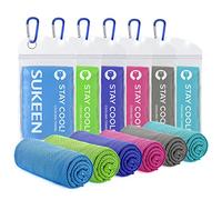Sukeen Serviette rafraîchissante - 100 x 30 cm - Ice Cooling Towel pour le cou et le visage - Serviette de sport rafraîchissante pour fitness, gym, golf, yoga, plage, camping