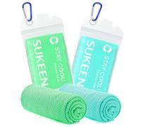 Sukeen - Serviette rafraîchissante, 101,6 x 30,5 cm - Serviettes rafraîchissantes pour le cou, serviettes douces et respirantes pour la sueur, la gym, serviettes restant froides pour le sport, le yoga