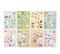 Sulanmo 8PCS Mignon Autocollant Pâques, Stickers de Pâques d’Oeuf, Lapin, Poussin pour Deco Cadeau Paques