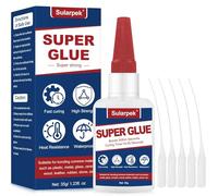 Sularpek 35g Colles Fortes, Super Glue Extra Forte, Colle Instantanée Universelle pour Métal, Céramique, Plastique