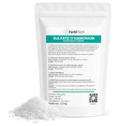 Sulfate d’Ammonium FertilTech 1.5 kg | Engrais azoté 21 % N + 24 % Soufre pour potager, gazon, arbres fruitiers, haies, sols alcalins, jardin, maraîchage, correction du pH, agriculture