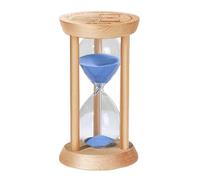 SuLiao Sablier en verre Minuteur, Sablier 1 minute en bois, Sablier bleu petit pour enfants, Sablier-minuteur, décoration de table, adapté pour la cuisine, le brossage des dents, l'apprentissage, le