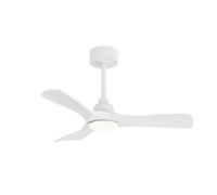 Sulion Delia S Ventilateur de plafond avec lumière LED Blanc 13 m² Moteur DC 91 cm IP44