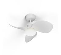 Sulion Ventilateur de plafond avec lumière silencieuse et légère, puissant moteur CC, 6 vitesses, minuteur, été/hiver, lumière LED réglable CCT, installation rapide