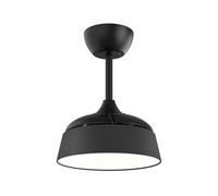Sulion Wizz Stilo Ventilateur de plafond avec lumière et pales rétractables - Moteur CC silencieux, lumière réglable 3000 K - 5500 K, fonction été/hiver, télécommande - Ø55 cm