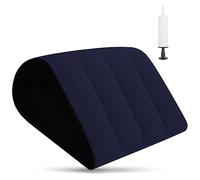 SULIVES Oreiller gonflable avec dessus en mousse à mémoire de forme - Triangle portable pour dormir sur le dos, le reflux acide, le ronflement et la récupération post-chirurgie - Léger et facile à